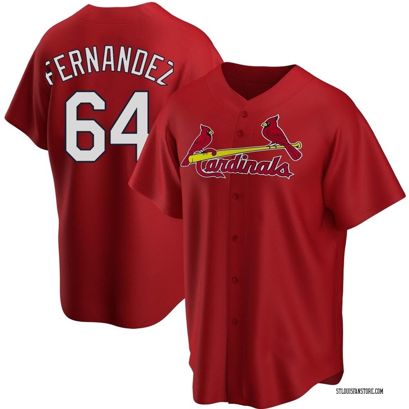 Ryan Fernandez Men's St. Louis Cardinals Alternate Jersey - Red Replica