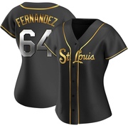 Ryan Fernandez Women's St. Louis Cardinals Alternate Jersey - Black Golden Replica