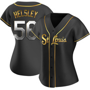 Ryan Helsley Women's St. Louis Cardinals Alternate Jersey - Black Golden Replica