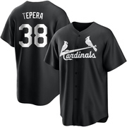 Ryan Tepera Men's St. Louis Cardinals Jersey - Black/White Replica