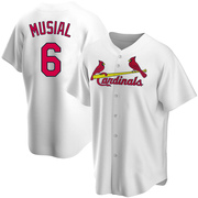 Stan Musial Men's St. Louis Cardinals Home Jersey - White Replica