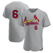 Stan Musial Men's St. Louis Cardinals Road Jersey - Gray Authentic