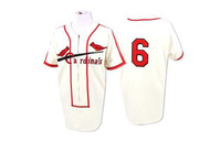 Stan Musial Men's St. Louis Cardinals Throwback Jersey - Cream Replica