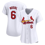 Stan Musial Women's St. Louis Cardinals Home Jersey - White Limited