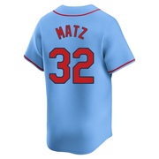 Steven Matz Men's St. Louis Cardinals Alternate Jersey - Light Blue Limited