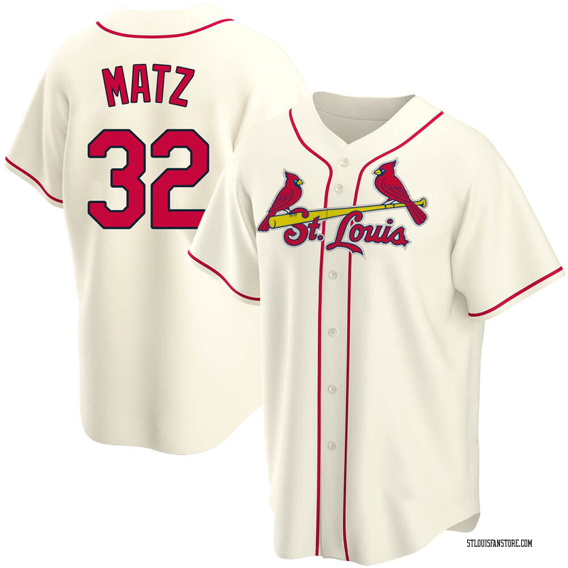 Steven Matz Youth St. Louis Cardinals Alternate Jersey - Cream Replica