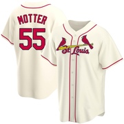 Taylor Motter Men's St. Louis Cardinals Alternate Jersey - Cream Replica