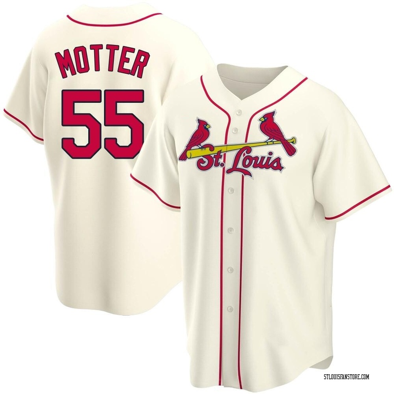 Taylor Motter Men's St. Louis Cardinals Alternate Jersey - Cream Replica