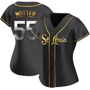 Taylor Motter Women's St. Louis Cardinals Alternate Jersey - Black Golden Replica