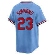 Ted Simmons Men's St. Louis Cardinals Cooperstown Collection Jersey - Light Blue Limited