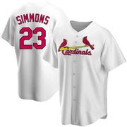 Ted Simmons Men's St. Louis Cardinals Home Jersey - White Replica