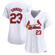 Ted Simmons Women's St. Louis Cardinals Home Jersey - White Limited