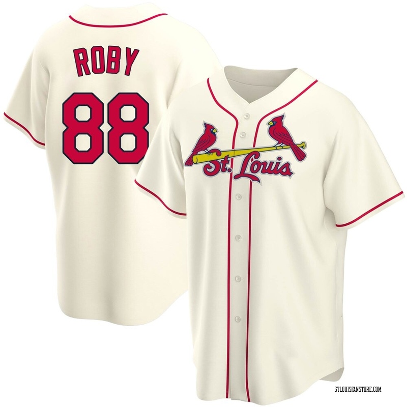 Tekoah Roby Men's St. Louis Cardinals Alternate Jersey - Cream Replica