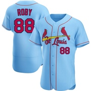 Tekoah Roby Men's St. Louis Cardinals Alternate Jersey - Light Blue Authentic