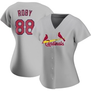 Tekoah Roby Women's St. Louis Cardinals Road Jersey - Gray Authentic