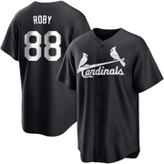 Tekoah Roby Youth St. Louis Cardinals Jersey - Black/White Replica