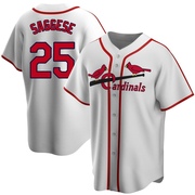 Thomas Saggese Men's St. Louis Cardinals Home Cooperstown Collection Jersey - White