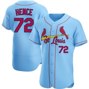 Tink Hence Men's St. Louis Cardinals Alternate Jersey - Light Blue Authentic