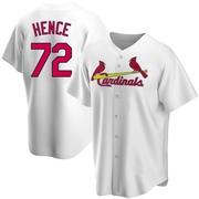 Tink Hence Men's St. Louis Cardinals Home Jersey - White Replica