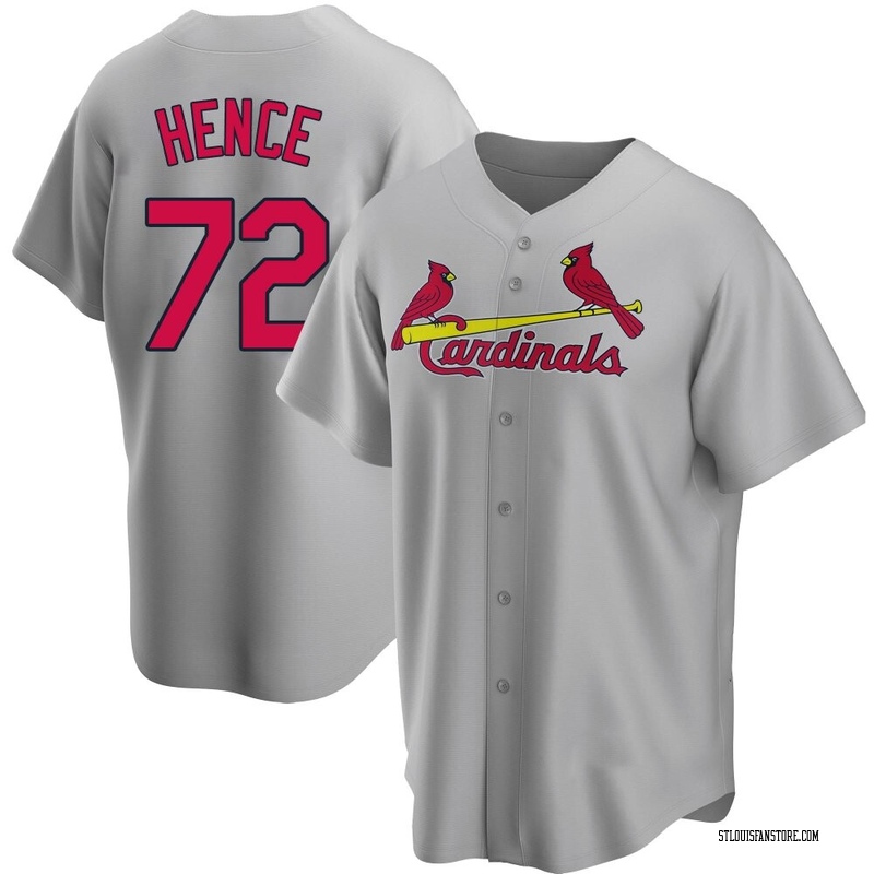 Tink Hence Men's St. Louis Cardinals Road Jersey - Gray Replica