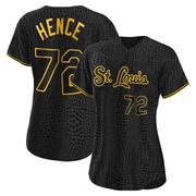 Tink Hence Women's St. Louis Cardinals Snake Skin City Jersey - Black Authentic