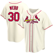 Tyler Webb Men's St. Louis Cardinals Alternate Jersey - Cream Replica