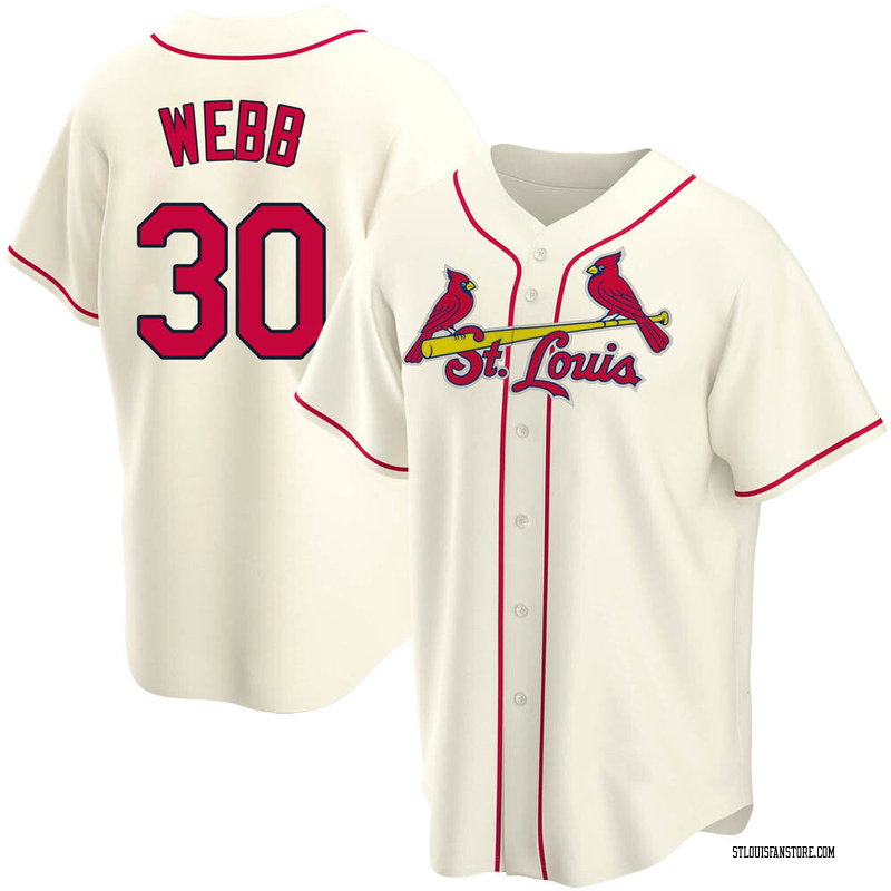 Tyler Webb Men's St. Louis Cardinals Alternate Jersey - Cream Replica