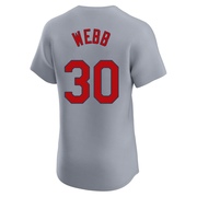 Tyler Webb Men's St. Louis Cardinals Road Jersey - Gray Elite