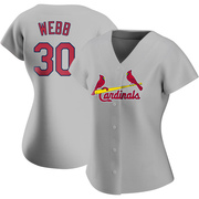 Tyler Webb Women's St. Louis Cardinals Road Jersey - Gray Authentic