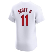 Victor Scott II Men's St. Louis Cardinals Home Jersey - White Elite