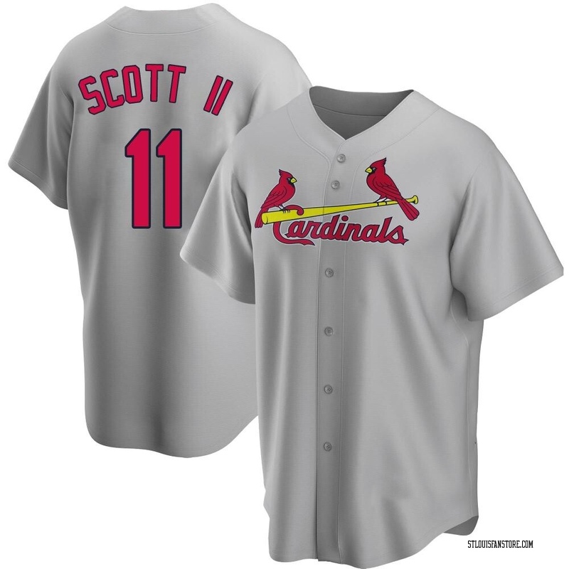 Victor Scott II Men's St. Louis Cardinals Road Jersey - Gray Replica