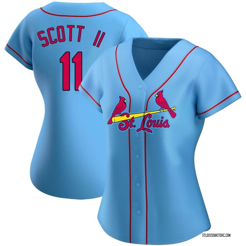 Victor Scott II Women's St. Louis Cardinals Alternate Jersey - Light Blue Replica