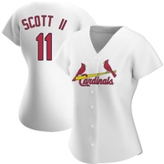 Victor Scott II Women's St. Louis Cardinals Home Jersey - White Authentic