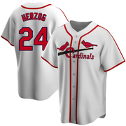 Whitey Herzog Men's St. Louis Cardinals Home Cooperstown Collection Jersey - White