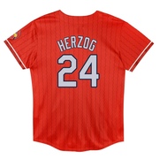 Whitey Herzog Toddler St. Louis Cardinals Preschool 2024 City Connect Jersey - Red Limited