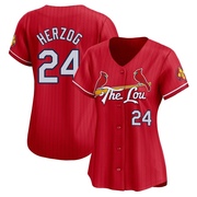 Whitey Herzog Women's St. Louis Cardinals 2024 City Connect Jersey - Red Limited