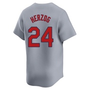 Whitey Herzog Youth St. Louis Cardinals Away Jersey - Gray Limited