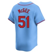 Willie McGee Men's St. Louis Cardinals Alternate Jersey - Light Blue Limited