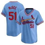 Willie McGee Men's St. Louis Cardinals Cooperstown Collection Jersey - Light Blue Limited