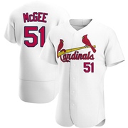 Willie McGee Men's St. Louis Cardinals Home Jersey - White Authentic