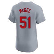 Willie McGee Men's St. Louis Cardinals Road Jersey - Gray Elite