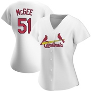 Willie McGee Women's St. Louis Cardinals Home Jersey - White Authentic