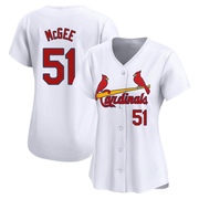 Willie McGee Women's St. Louis Cardinals Home Jersey - White Limited