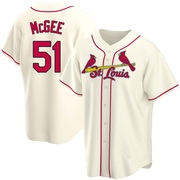 Willie McGee Youth St. Louis Cardinals Alternate Jersey - Cream Replica