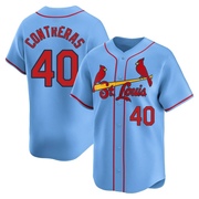 Willson Contreras Men's St. Louis Cardinals Alternate Jersey - Light Blue Limited