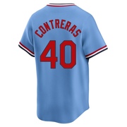 Willson Contreras Men's St. Louis Cardinals Cooperstown Collection Jersey - Light Blue Limited