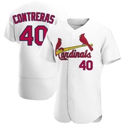 Willson Contreras Men's St. Louis Cardinals Home Jersey - White Authentic