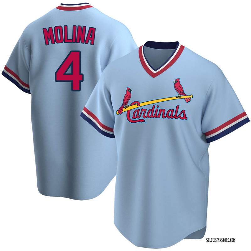 Men's St. Louis Cardinals Yadier Molina Majestic Horizon Blue
