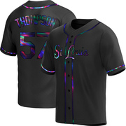 Zack Thompson Youth St. Louis Cardinals Alternate Jersey - Black Holographic Replica